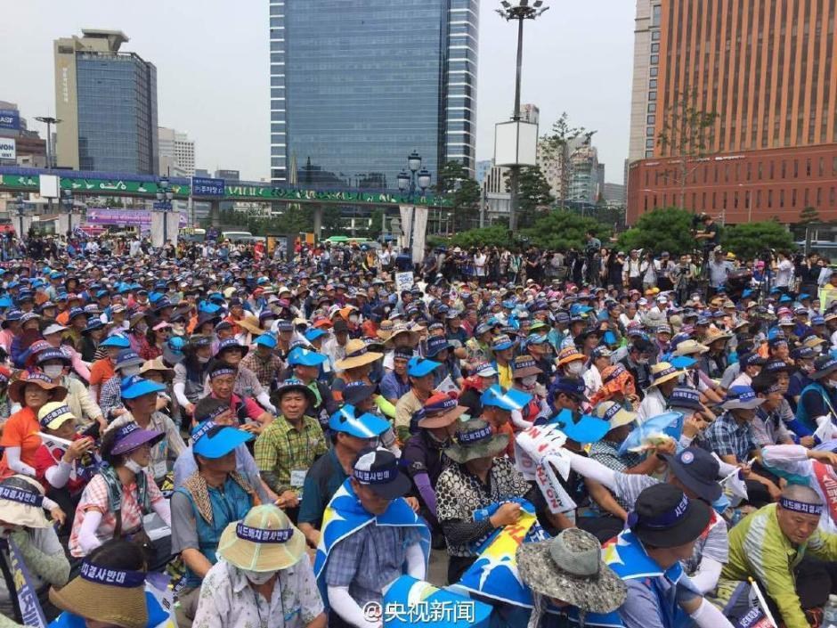 韩国民众抗议推动萨德部署，一场国家安全的较量与民意力量的展现，韩国民众抗议与萨德部署，国家安全与民意力量的较量
