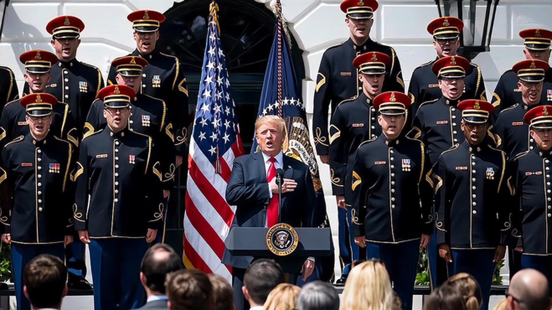 特朗普看中国阅兵,震撼与误解交织的复杂情感,特朗普观看中国阅兵,震撼与误解的交织情感