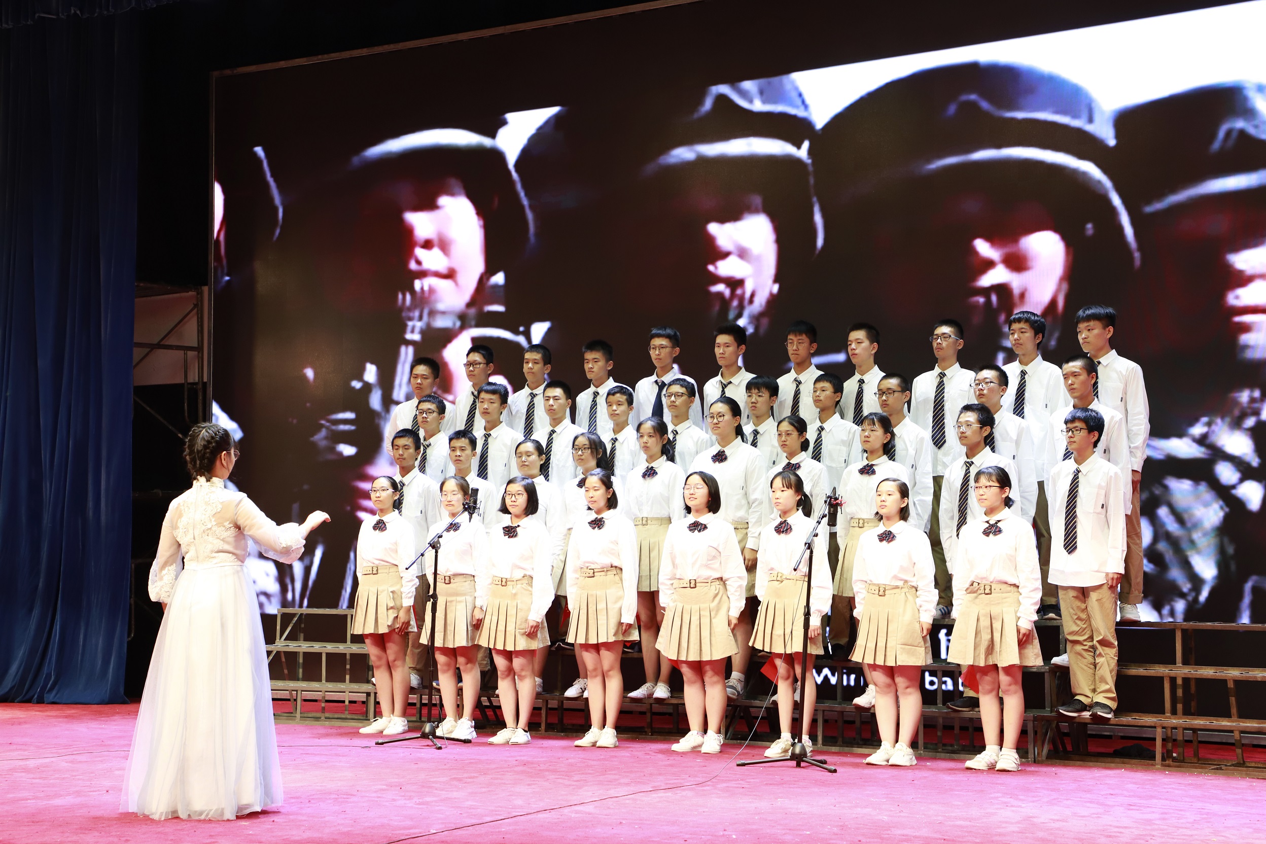 学生合唱志愿军军歌,团结的力量与青春的热情,学生合唱志愿军军歌,青春热情与团结力量共融的旋律