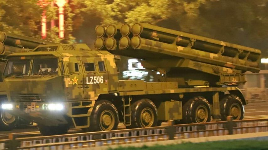 中国火箭炮发射车数量概览,中国火箭炮发射车数量概览,揭秘庞大车队实力