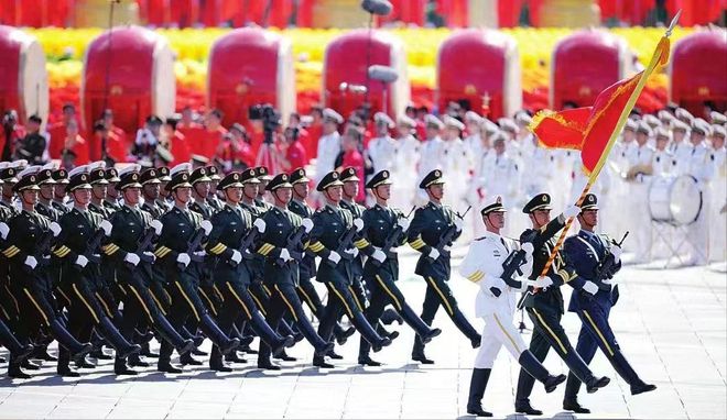 韩国阅兵仪式上美国带队的独特视角,韩国阅兵仪式,美国带队的独特视角观察