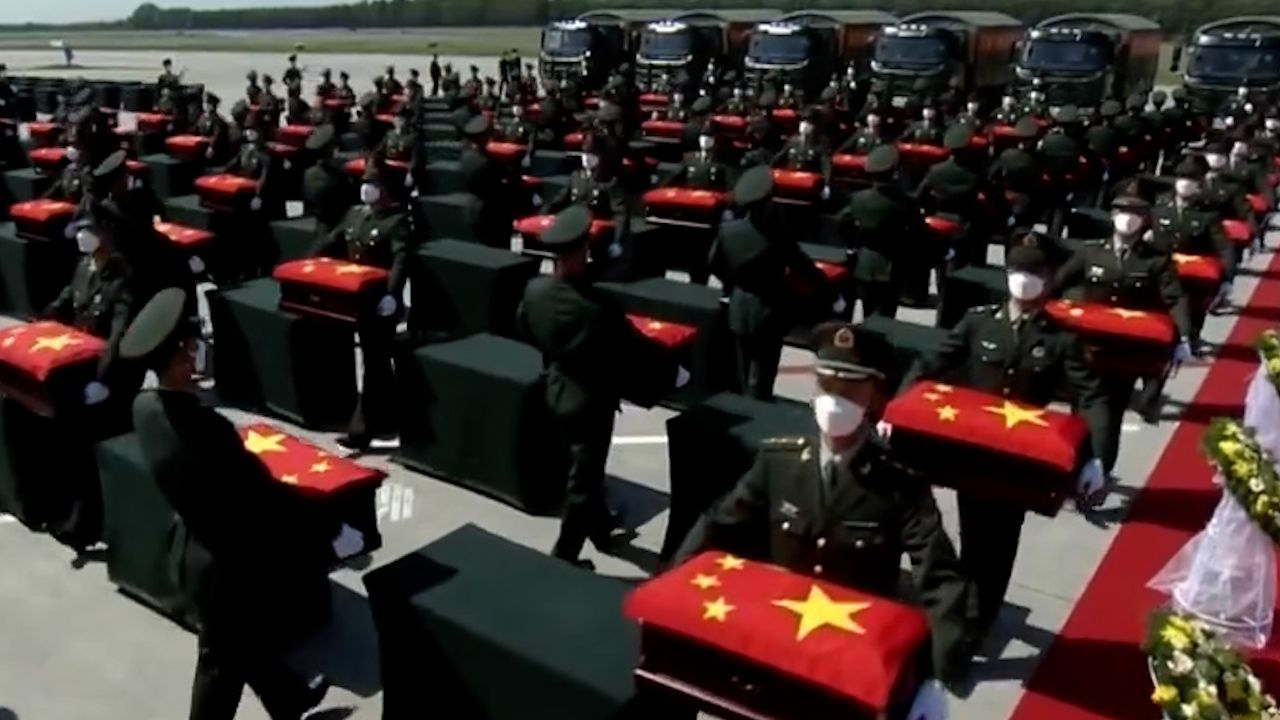 志愿军忠烈回国,永恒的荣誉与民族的记忆,志愿军忠魂归国,永恒的荣誉,铭刻民族记忆