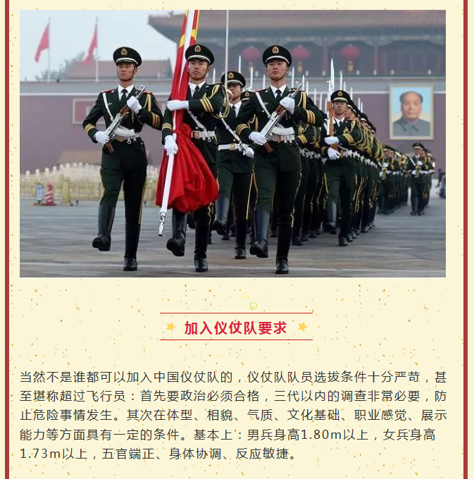 仪仗队男兵身高比例条件，仪仗队男兵身高比例条件揭秘