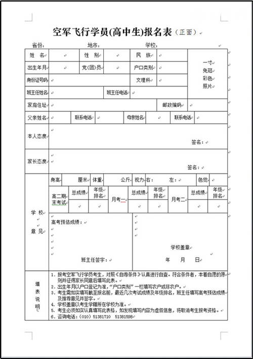 中国空军招飞网学生健康申报表的重要性及其作用，中国空军招飞网学生健康申报表的重要性与功能解析