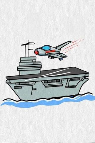 航空母舰的绘画过程，从想象到画布上的壮丽战舰，航空母舰绘画之旅，从想象到画布上的壮观战舰创作过程