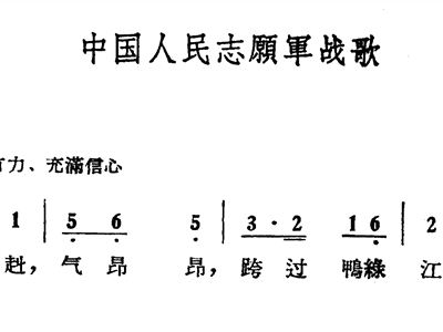 中国人民志愿军战歌二声部，荣耀与力量的交响，中国人民志愿军战歌二声部，荣耀与力量的交响乐章