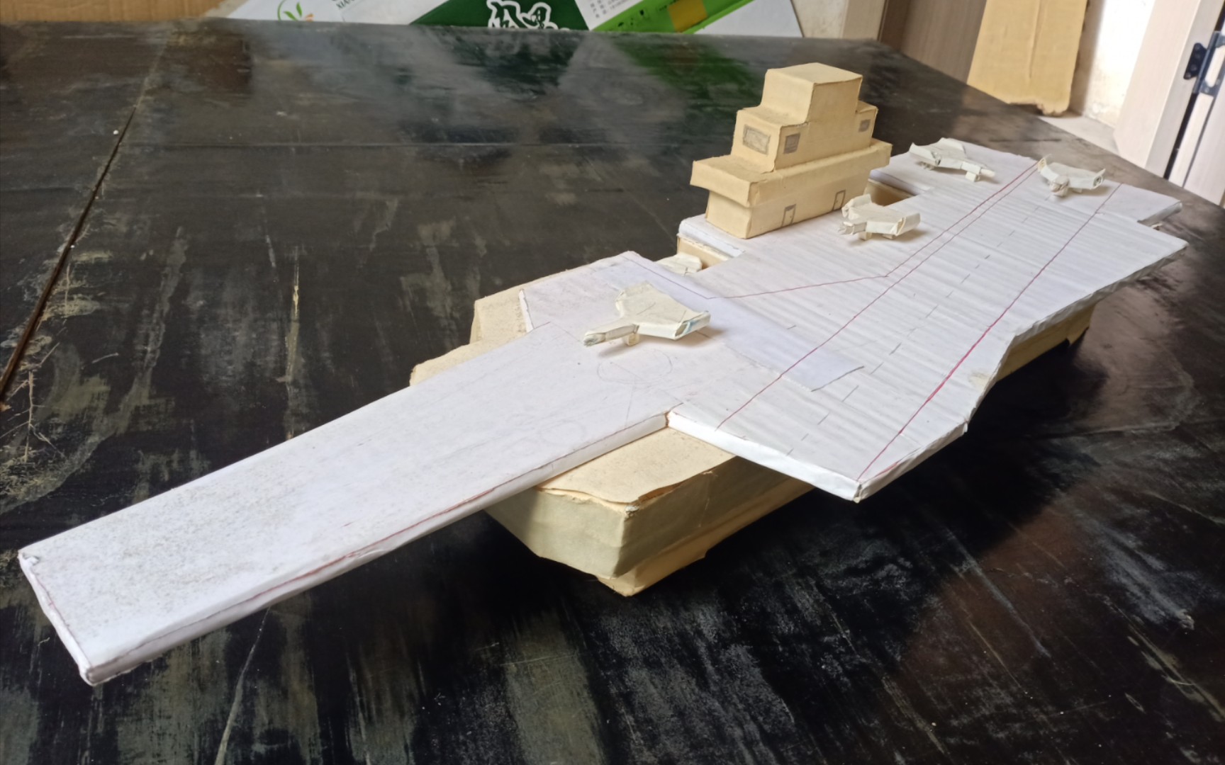 航空母舰模型制作卡纸，探索与创意的结合，航空母舰卡纸模型制作，探索创意结合之道