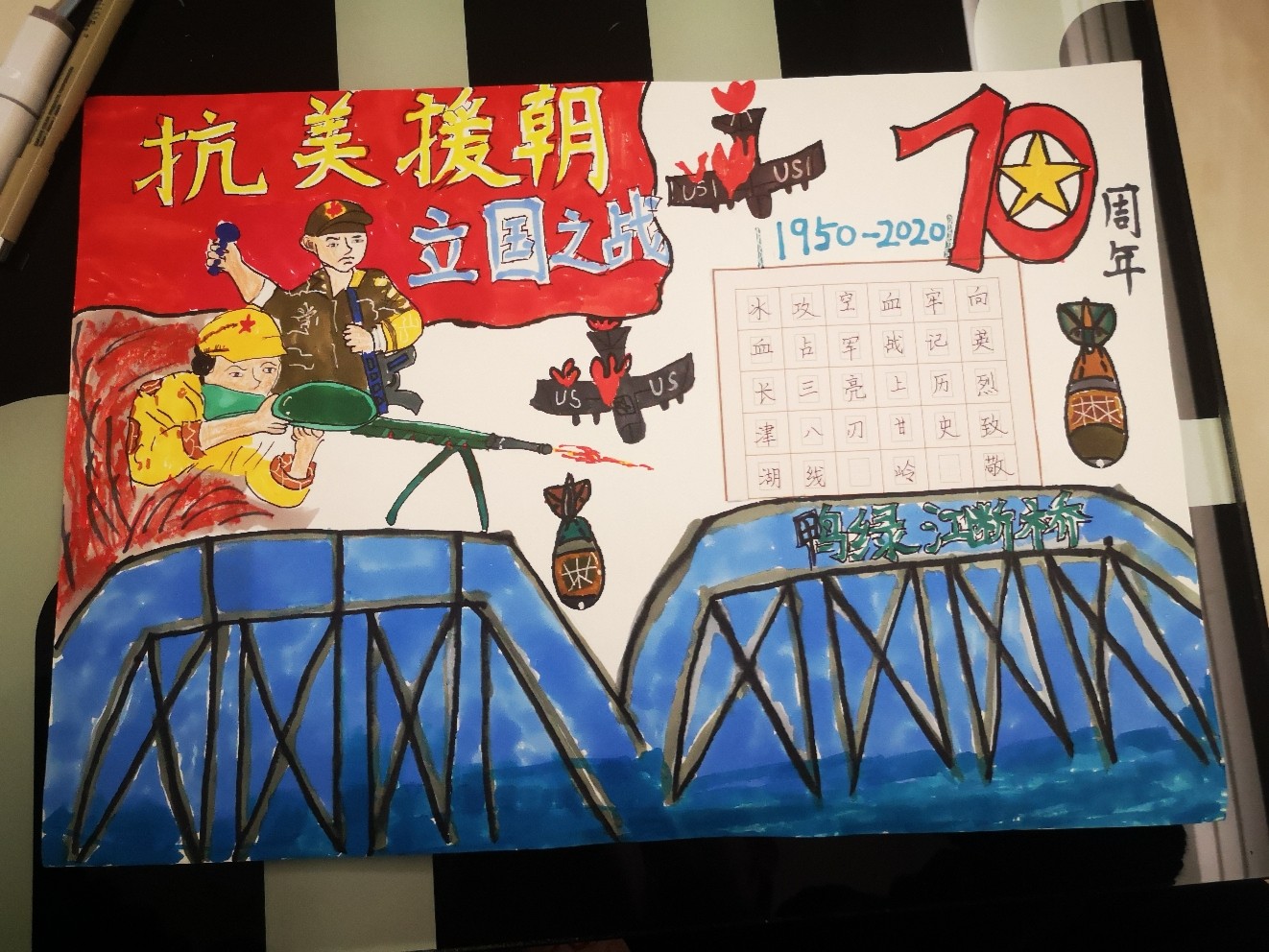 抗美援朝儿童绘画，历史的见证与文化的传承，抗美援朝儿童绘画，历史的见证与文化的传承之力