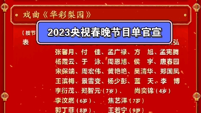 揭秘2023年央视春晚节目单，星光璀璨，共庆新春佳节，揭秘央视春晚节目单，星光璀璨迎新春佳节